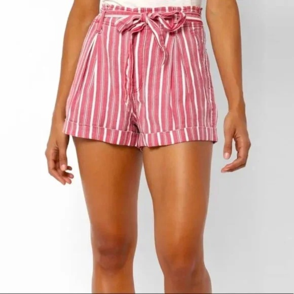 Red Striped Paper Bag American Eagle Shorts